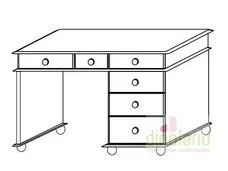 fenyő íróasztal Dream