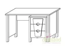 fenyő íróasztal Marci