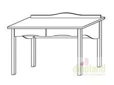 fenyő íróasztal Olivér